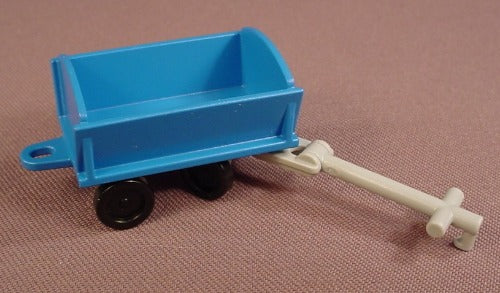 Playmobil Blue Child Size Wagon With A Gray Handle