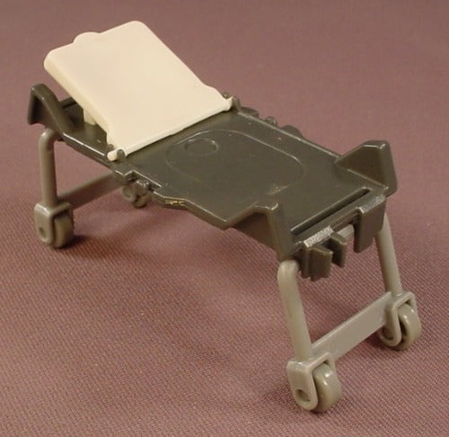 Playmobil Dark Gray Rolling Medical Stretcher