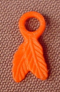 Playmobil Red Small Double Feather With A Loop