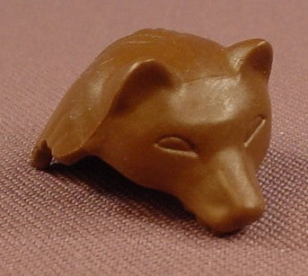 Playmobil Brown Wolf Head Hood Hat Or Cowl