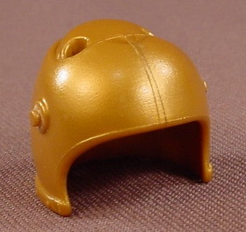 Playmobil Gold Helmet With Visor Pegs & 2 Holes For Feathers