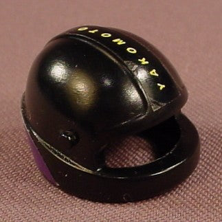 Playmobil Black Motorcycle Helmet With Visor Pegs