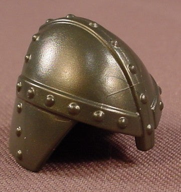 Playmobil Dark Gray Or Black Helmet With Bands Of Rivets
