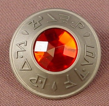 Playmobil Round Silver Gray Shield Or Plate With Symbols