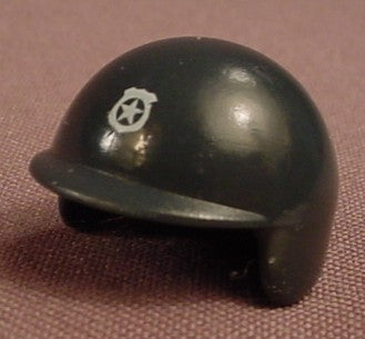 Playmobil Dark Gray Smooth Police Motorcycle Helmet