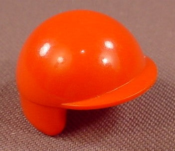 Playmobil Red Smooth Motorcycle Helmet With A Small Brim