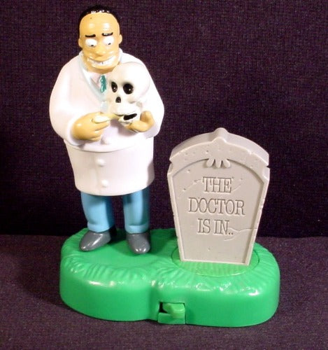 The Simpsons Dr Hibbert, 4 1/2" Tall, 2001 Burger King Spooky Light