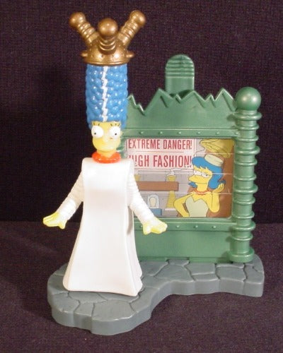 The Simpsons Marge As "Frankin Marge", 4 3/4" Tall, 2002 Burger Kin