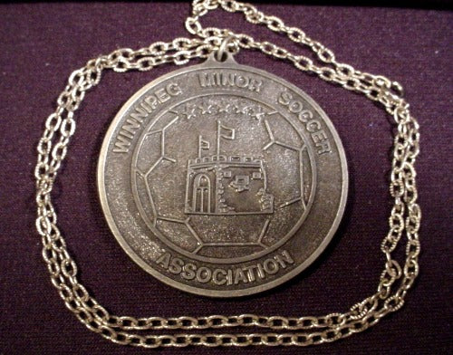 Medallion Winnipeg Minor Soccer Association, Medal Made Of Solid Me
