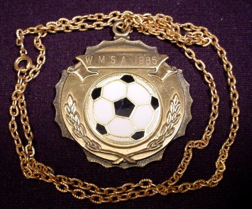 Medallion Wmsa 1985 Soccer "Division Champs" Engraved On The Back M