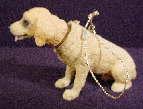 Ceramic Nodding Nodder Dog Figure Toy, 2 1/2" Tall, Ornament