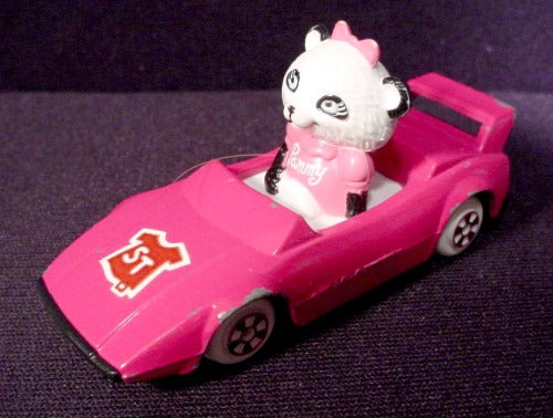 Vintage Shirt Tales Pammy In Pink Diecast Metal Car, 3" Long, Ertl,