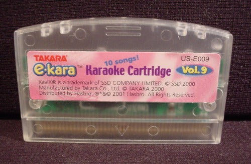 Takara E-Kara Karaoke Cartridge, Vol 9, 2000 2001 Hasbro, (Untested