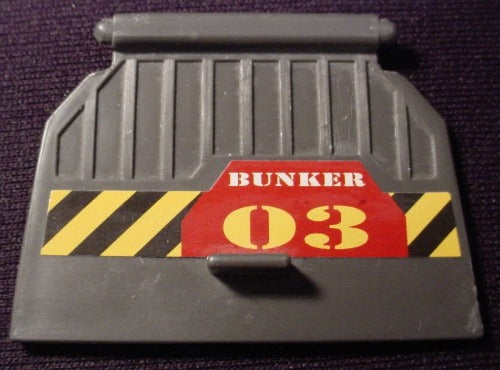 Micro Machines Door With "Bunker 03" Sticker For 1995 Night Attack