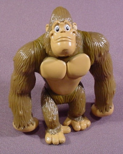 Rainforest Cafe Gorilla PVC Figure, 4" Tall, Neck Arms & Legs Joint