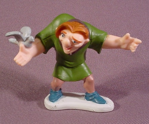 Disney The Hunchback Of Notre Dame Quasimodo With Bird PVC Figure,