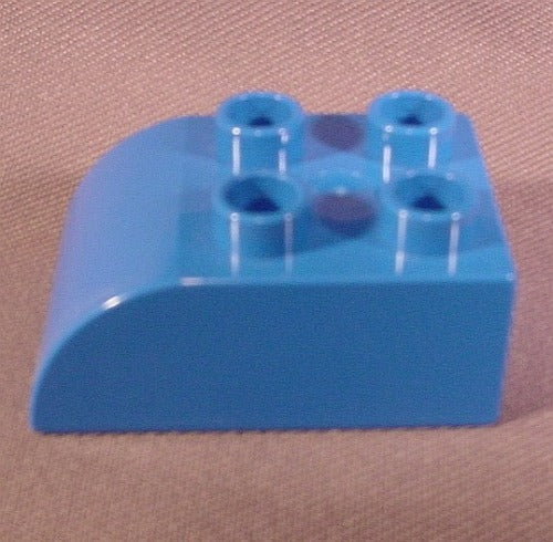 Lego Duplo 2302 Blue 2X3 Brick With Curved Top