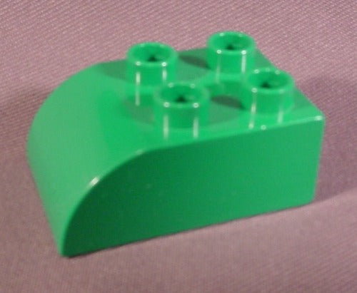 Lego Duplo 2302 Green 2X3 Brick With Curved Top