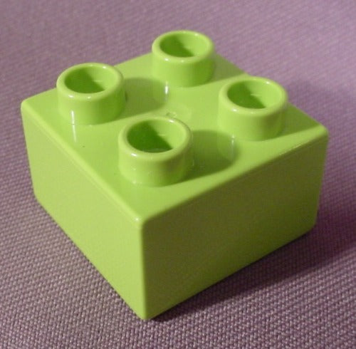 Lego Duplo 3437 Bright Green 2X2 Brick, Dora The Explorer, Bob The
