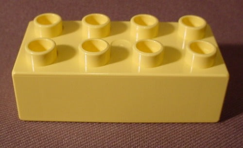 Lego Duplo 3011 Light Yellow 2X4 Brick, Bob The Builder