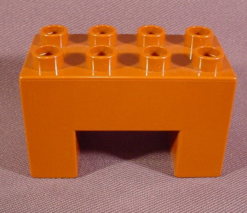 Lego Duplo 6394 Brown 2X4X2 Brick With Center Cutout