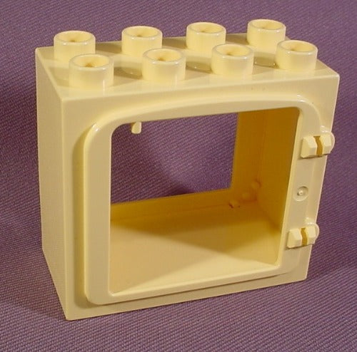 Lego Duplo 2332 Light Yellow Door Frame 2X4X3 With Raised Rim, Bob