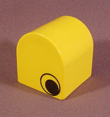 Lego Duplo 3664 Yellow 2X2X2 Brick With Curved Top With Eye Pattern