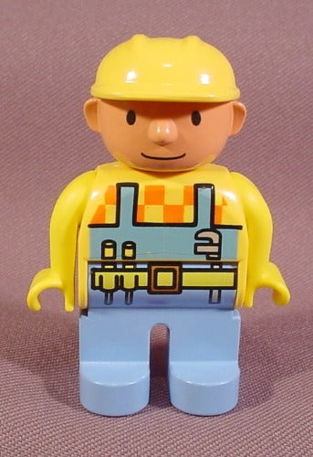 Lego Duplo 4555 Bob The Builder Articulated Figure With Yellow Hard