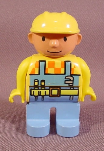 Lego Duplo 4555 Bob The Builder Articulated Figure With Yellow Hard