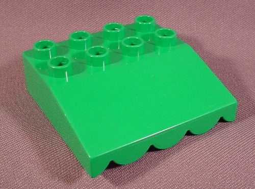 Lego Duplo 31170 Green Sloped Roof Piece With Awning Overhang