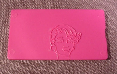Replacement Pink Tomy Fashion Plate, 1 1/2" By 2 3/4", 2 Sided