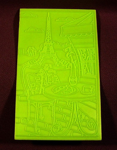 Polly Pocket Rubbing Plate, 3" By 5", Hollywood & Paris, 2004 Origi