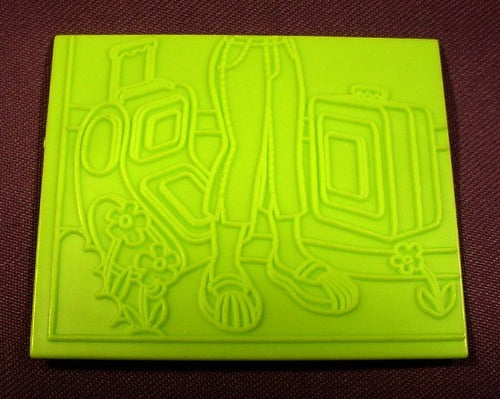 Polly Pocket Rubbing Plate, 2 1/2" By 3", Skirt & Slacks, 2004 Orig