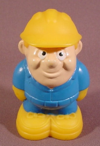 Tonka Construction Worker Figure, Hollow Soft Plastic, 3 1/4" Tall,