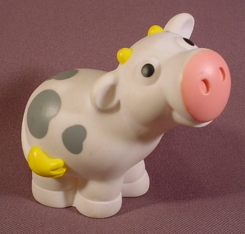 Tonka Cow Farm Animal Figure, 1992, Hollow Soft Plastic