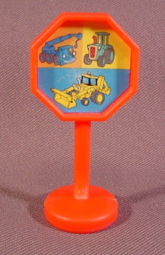 Bob The Builder Replacement Sign With Scoop Lofty & Travis For Talk