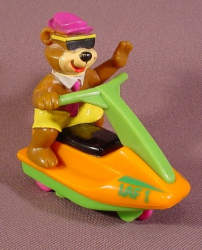 Hanna-Barbera Yogi Bear On Wave Jumper Toy, 1991 Mcdonalds 3" Tall