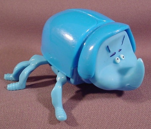 Mcdonalds 1998 A Bug's Life Wind-Up Dim Blue Beetle Figure Toy, 2 1