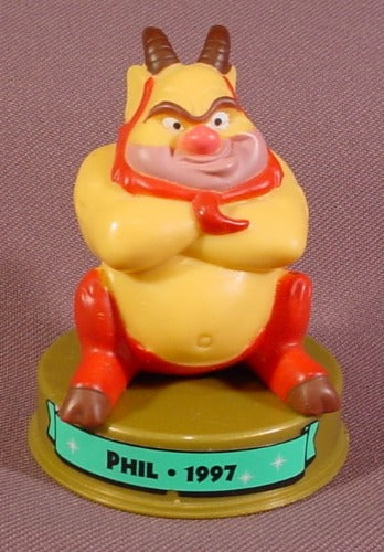 Mcdonalds 100 Years Of Magic Phil PVC Figure On Base, Walt Disney W