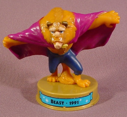 Mcdonalds 100 Years Of Magic Beast PVC Figure On Base, Walt Disney