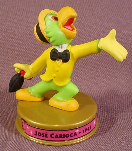 Mcdonalds 100 Years Of Magic Jose Carioca PVC Figure On Base, Walt