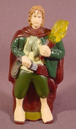 Burger King 2001 Lord Of The Rings Pippin Figure, 3" Tall, Still Li
