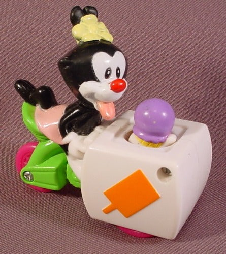 Mcdonalds Animaniacs Ice Cream Wagon Toy, 2 7/8" Tall, 1993 Warner