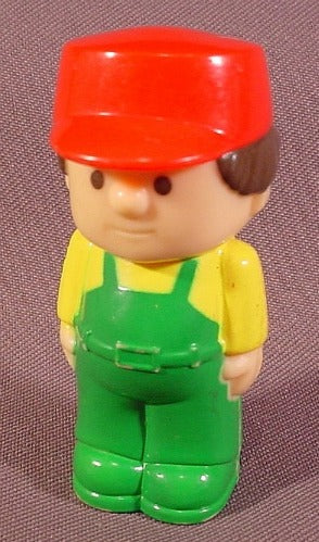 Playskool 1988 Farmer Little People Figure, 2 5/8" Tall