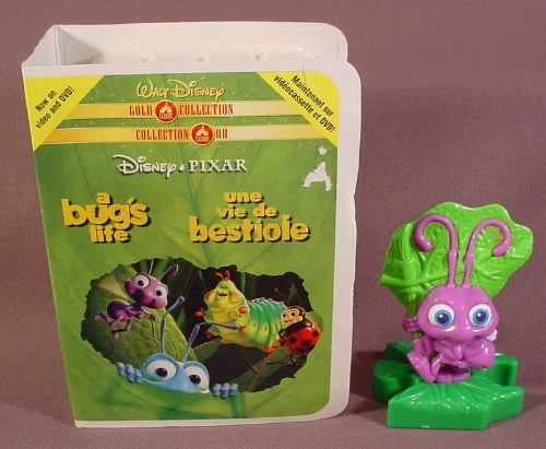 Mcdonalds A Bug's Life Dot Figure In Video Style Storage Case, 2000