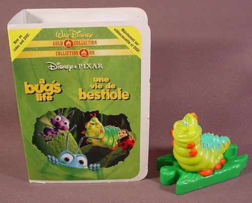Mcdonalds A Bug's Life Heimlich Figure In Video Style Storage Case,