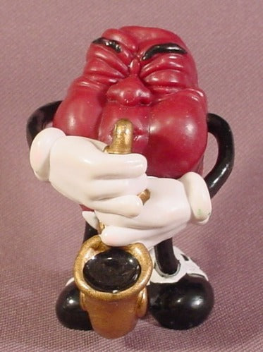 California Raisins PVC Figure With Saxaphone, 2 1/2" Tall, 1987