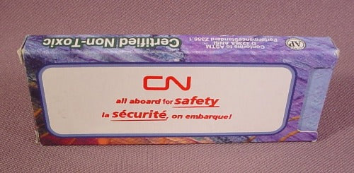 Cn Rail Railway Advertising Promotional Set Of 4 Crayons In Box