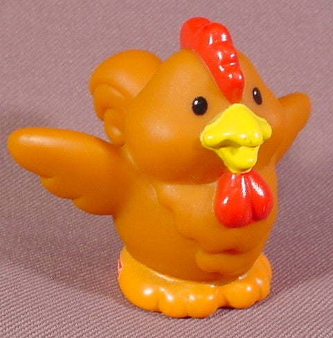 Fisher Price Little People 2001 Brown Chicken With Red Comb Farm