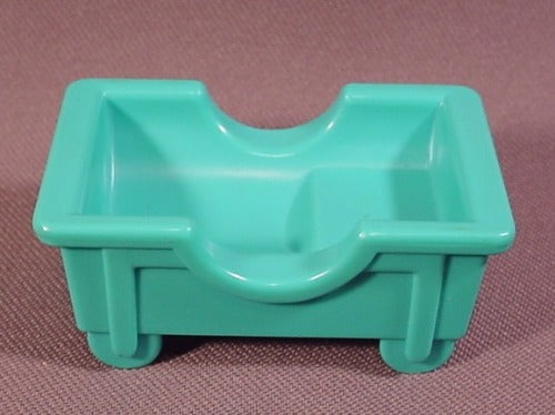 Fisher Price Vintage Turquoise Infant Bed Crib Cradle